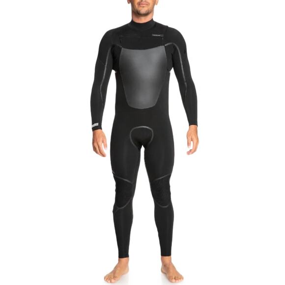 Quiksilver Men's Full Wetsuit 4/3mm Marathon Sessions GBS Back Zip Surf Suit